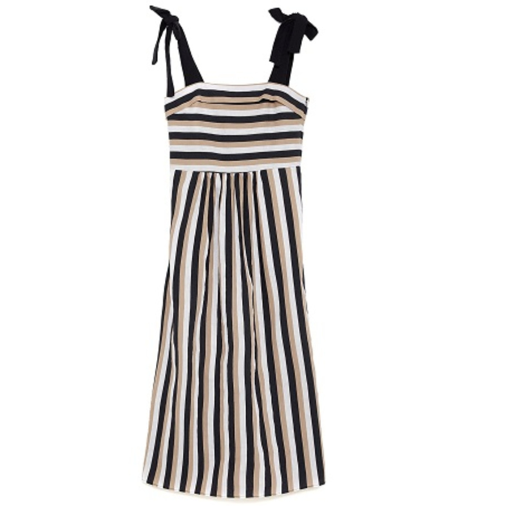 ZARA Striped midi dress, Nwt, Sz S